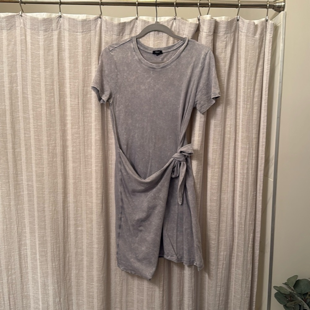 Rails acid wash tee shirt dress